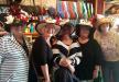 Susan (far rt.) was the winner of the Kentucky Derby Hat contest at Fish Tales. Congrats! photo by Frank DelPiano